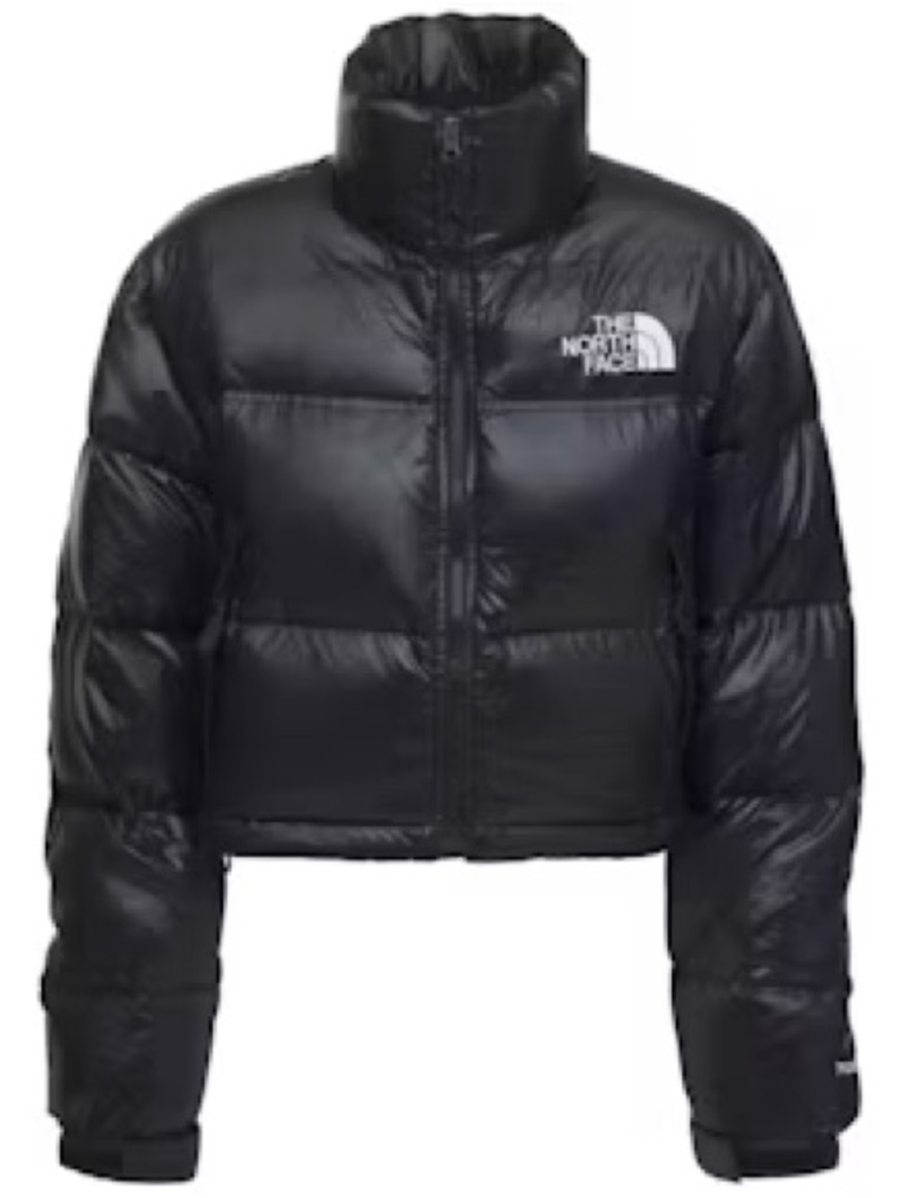 The North Face Women’s Nuptse Cropped 700 Puffer Jacket Black S - Picture 2 of 7